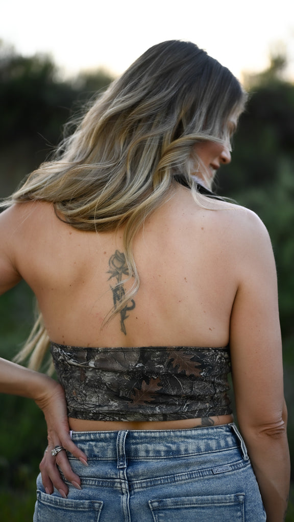 Camo Corset Halter Top