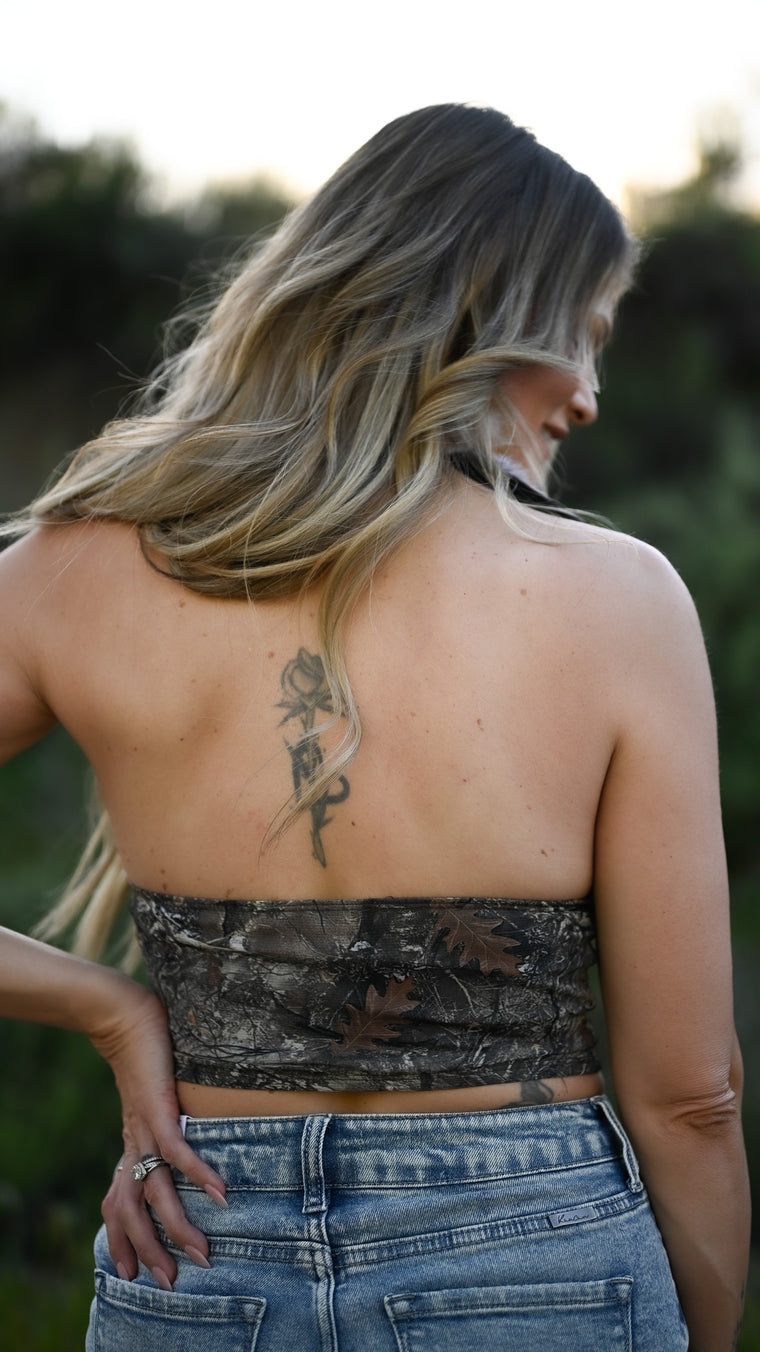 Camo Corset Halter Top