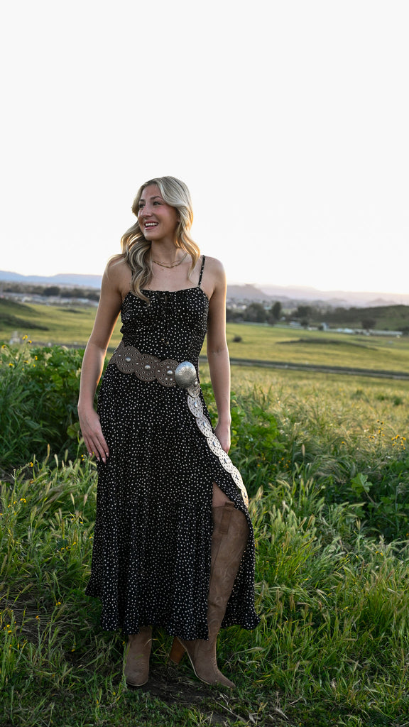 Polka Dot Maxi Dress