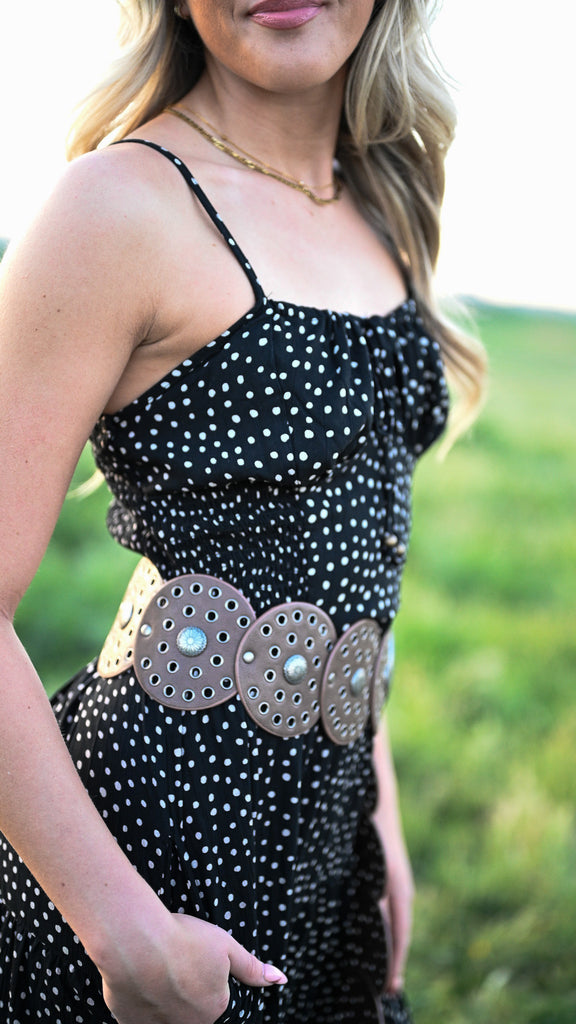 Polka Dot Maxi Dress