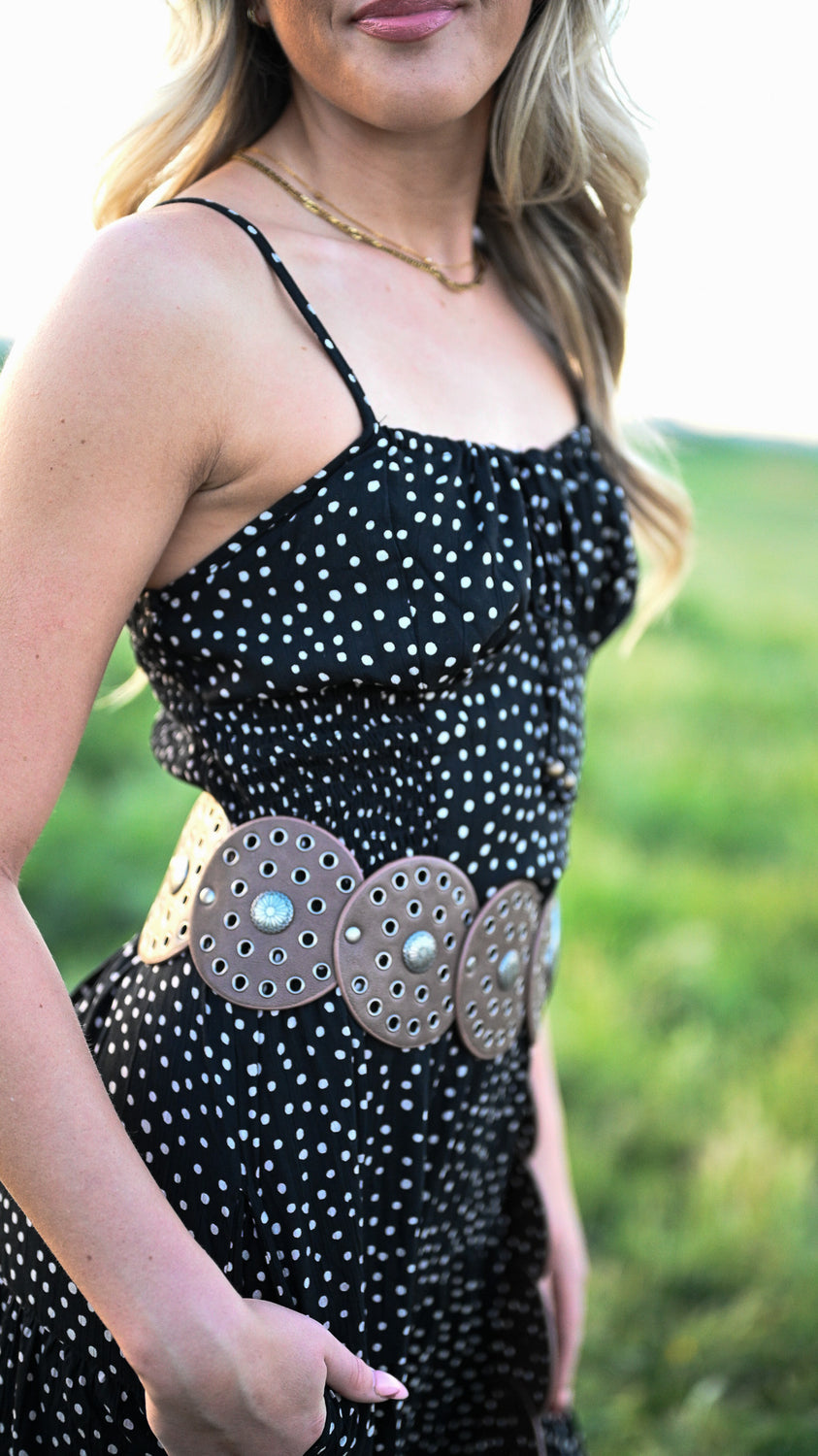 Polka Dot Maxi Dress