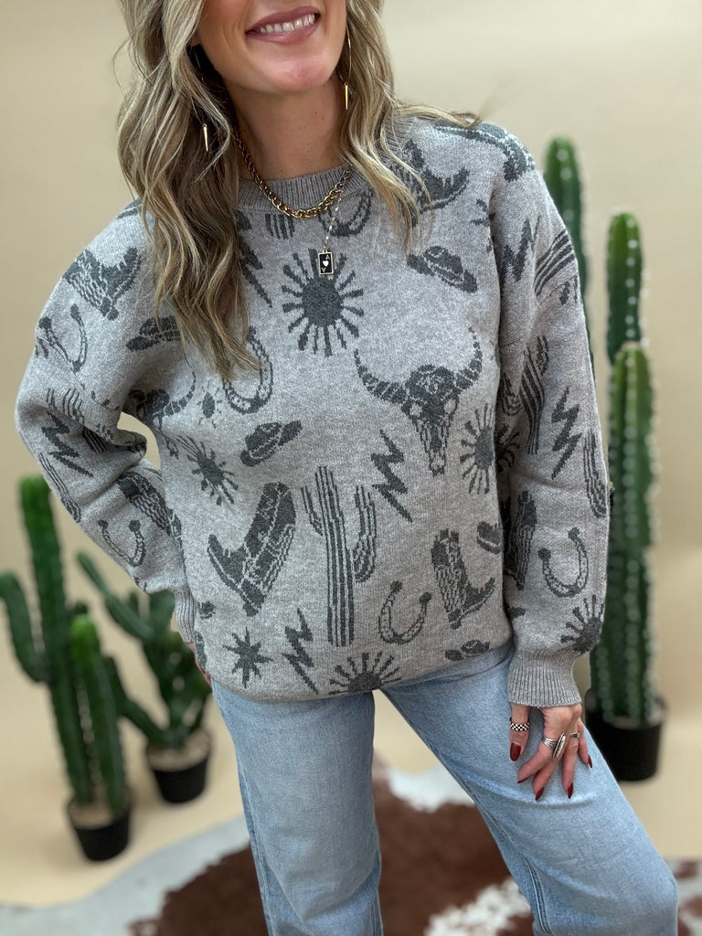 Wilder Western Oversized Sweater