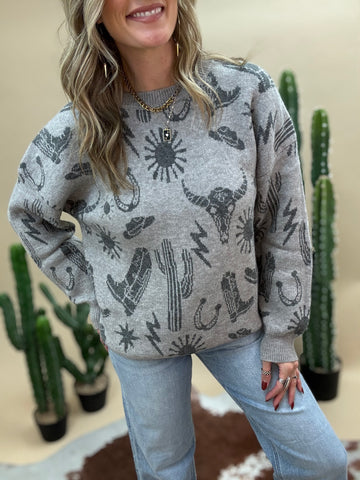 Wilder Western Oversized Sweater