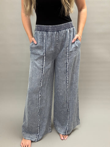 Tencel Wide Leg Pants