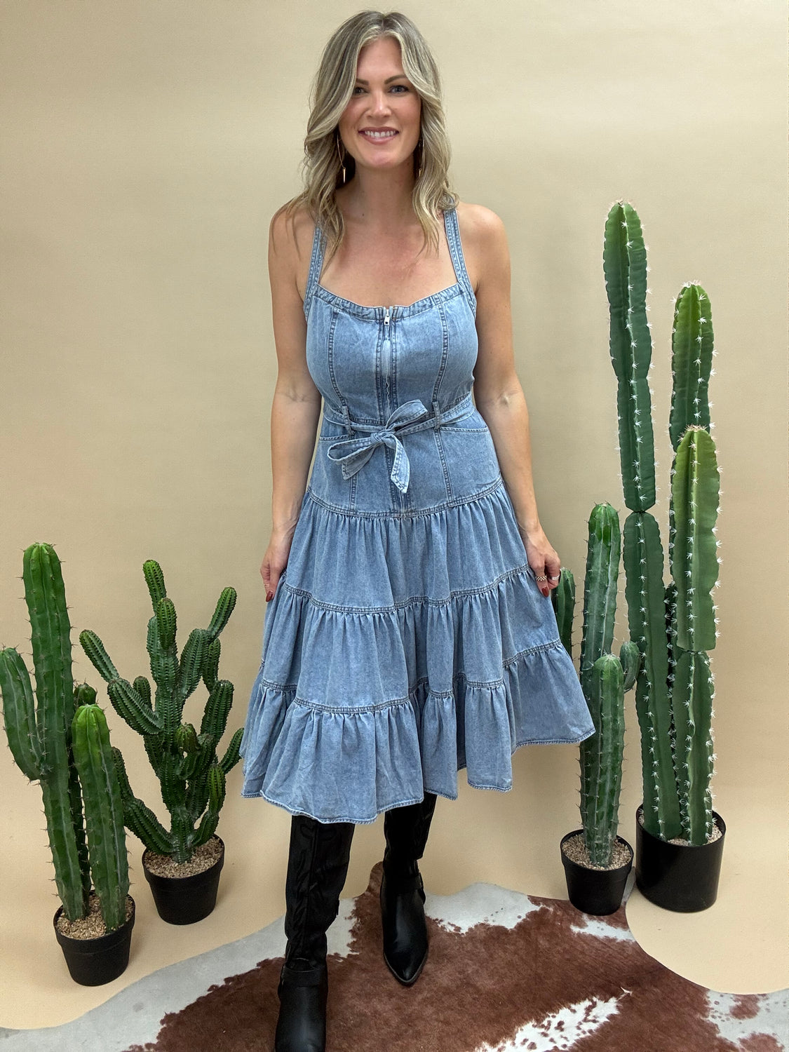 Ranch Romance Denim Dress