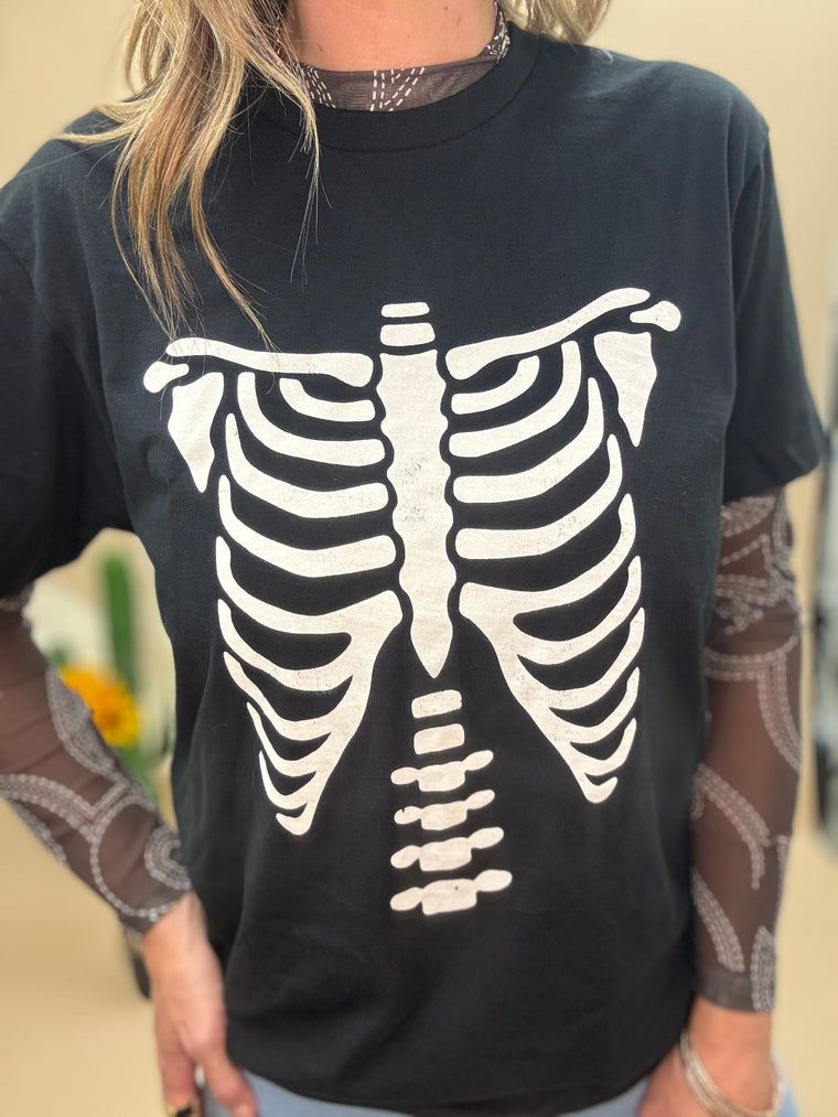 Skeleton Ribcage T-Shirt