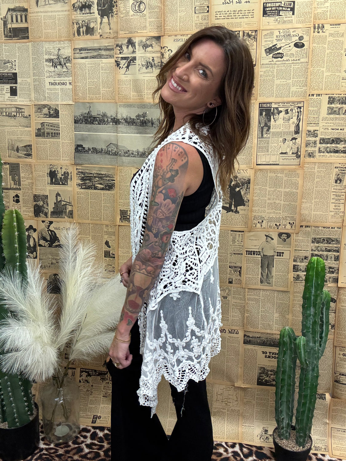 Crochet Sleeveless Vest