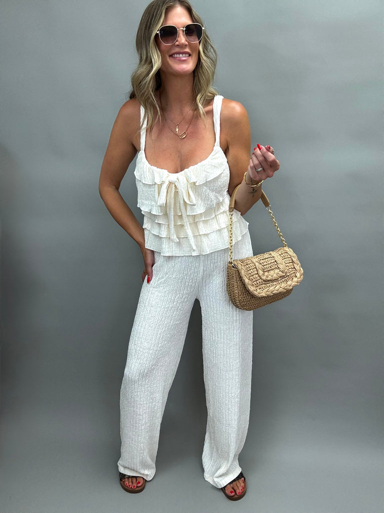 Seashell Ruffle Pant Set