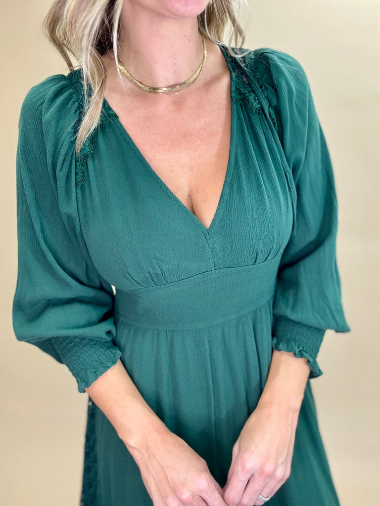 Pine Green Maxi Dress