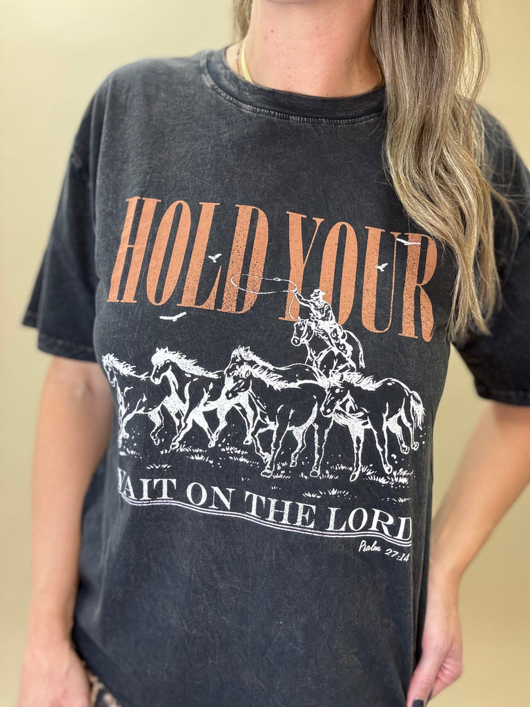 Hold You're Horses Boyfriend T-Shirt