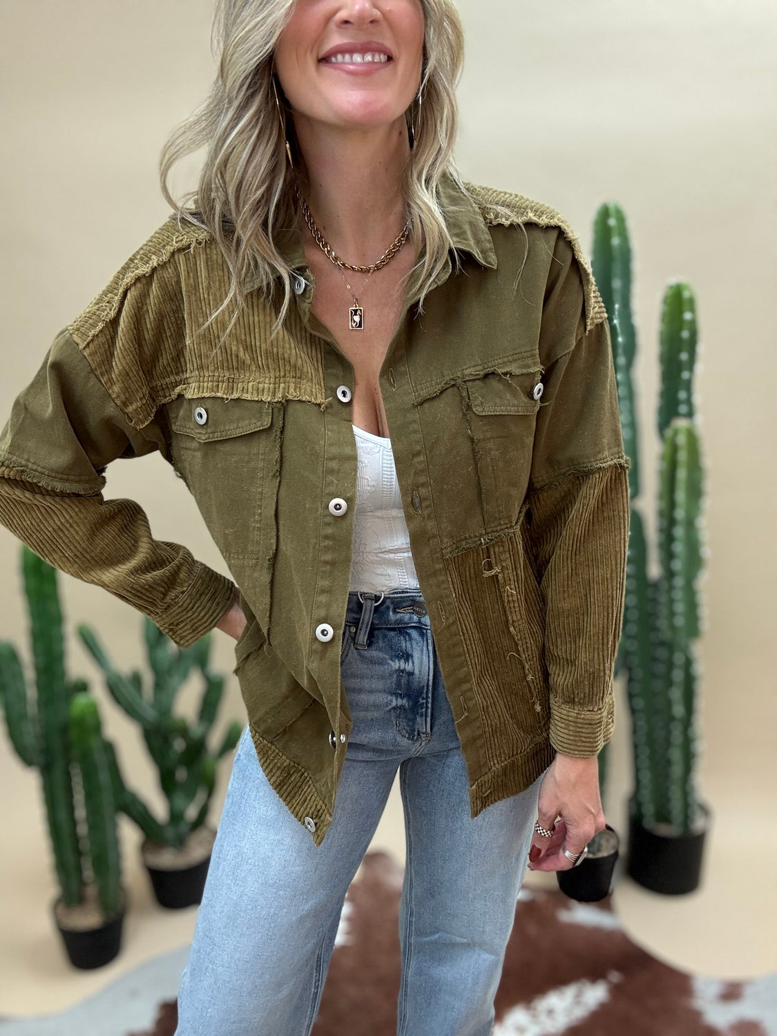 Coyote Corduroy Shacket