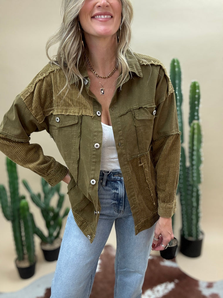 Coyote Corduroy Shacket