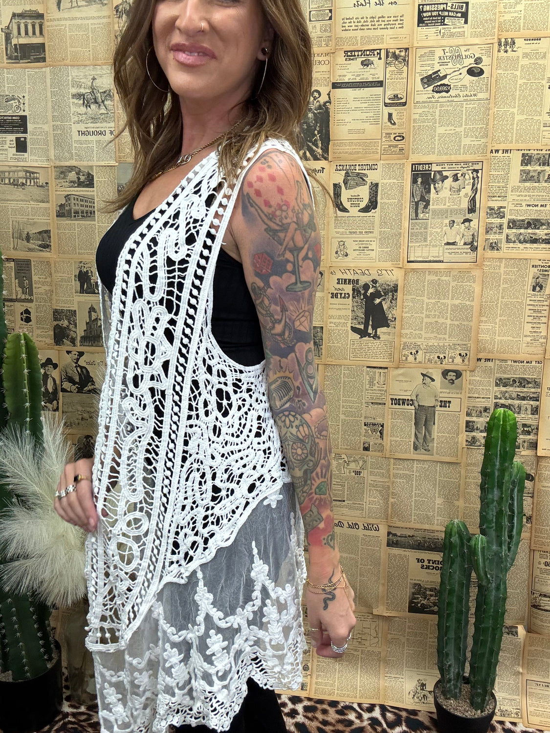 Crochet Sleeveless Vest