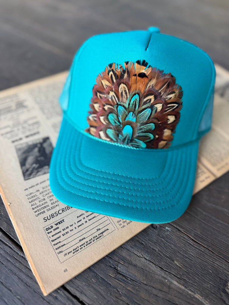 Feather Fan Trucker Hat