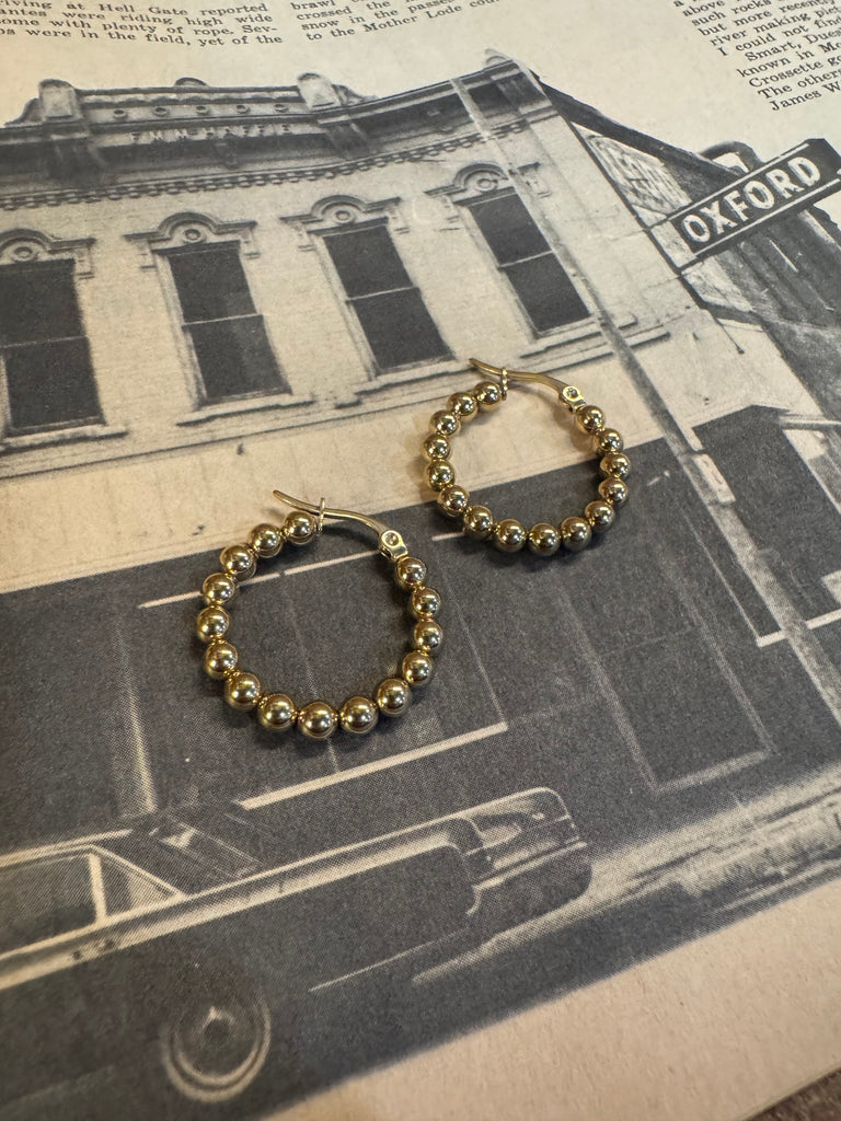 Ball Hoop Earrings