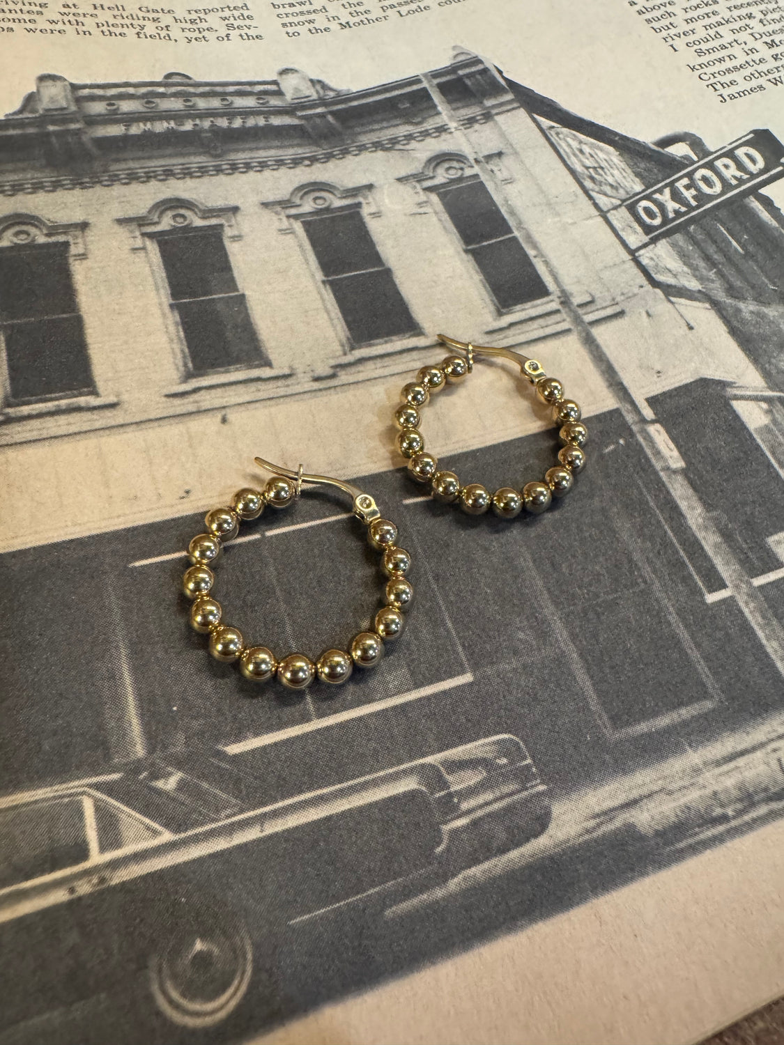 Ball Hoop Earrings