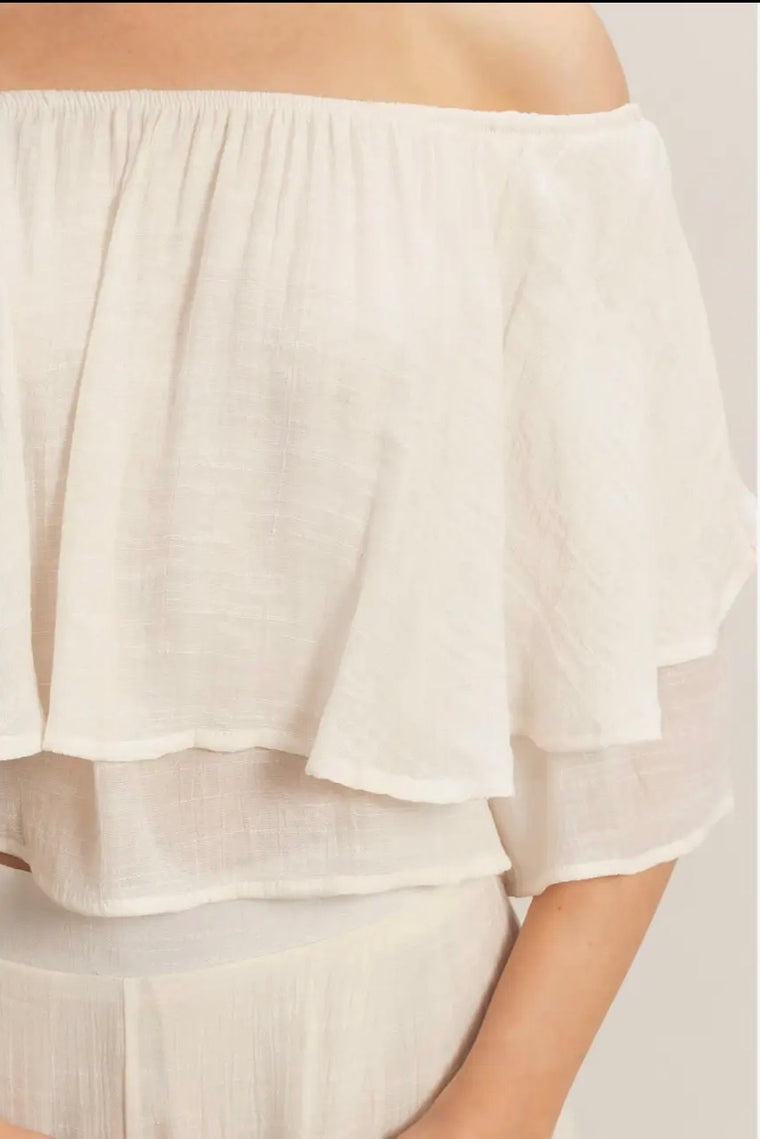 Vanilla Ruffle Pant Set