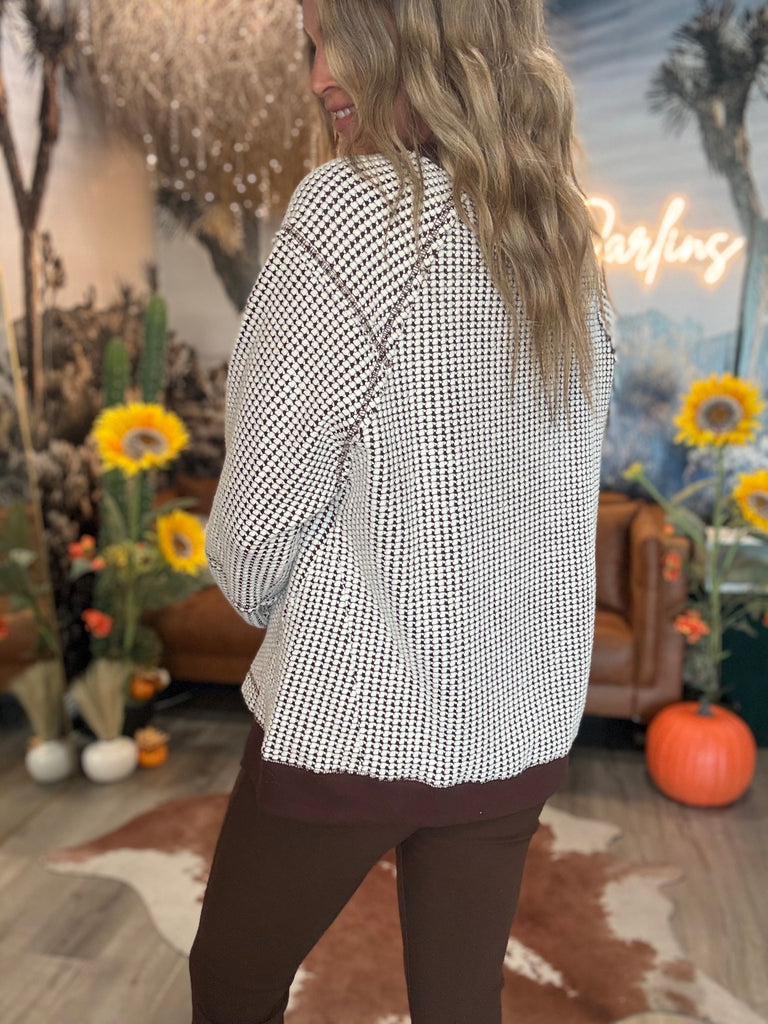Waffle Pullover