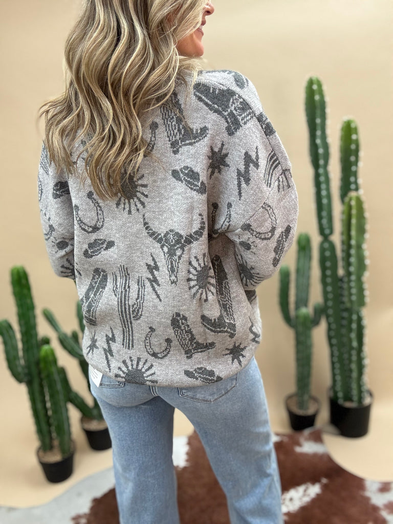 Wilder Western Oversized Sweater