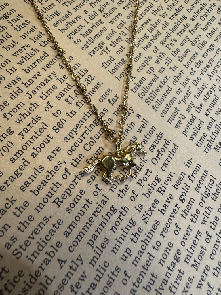 Horse Charm Necklace