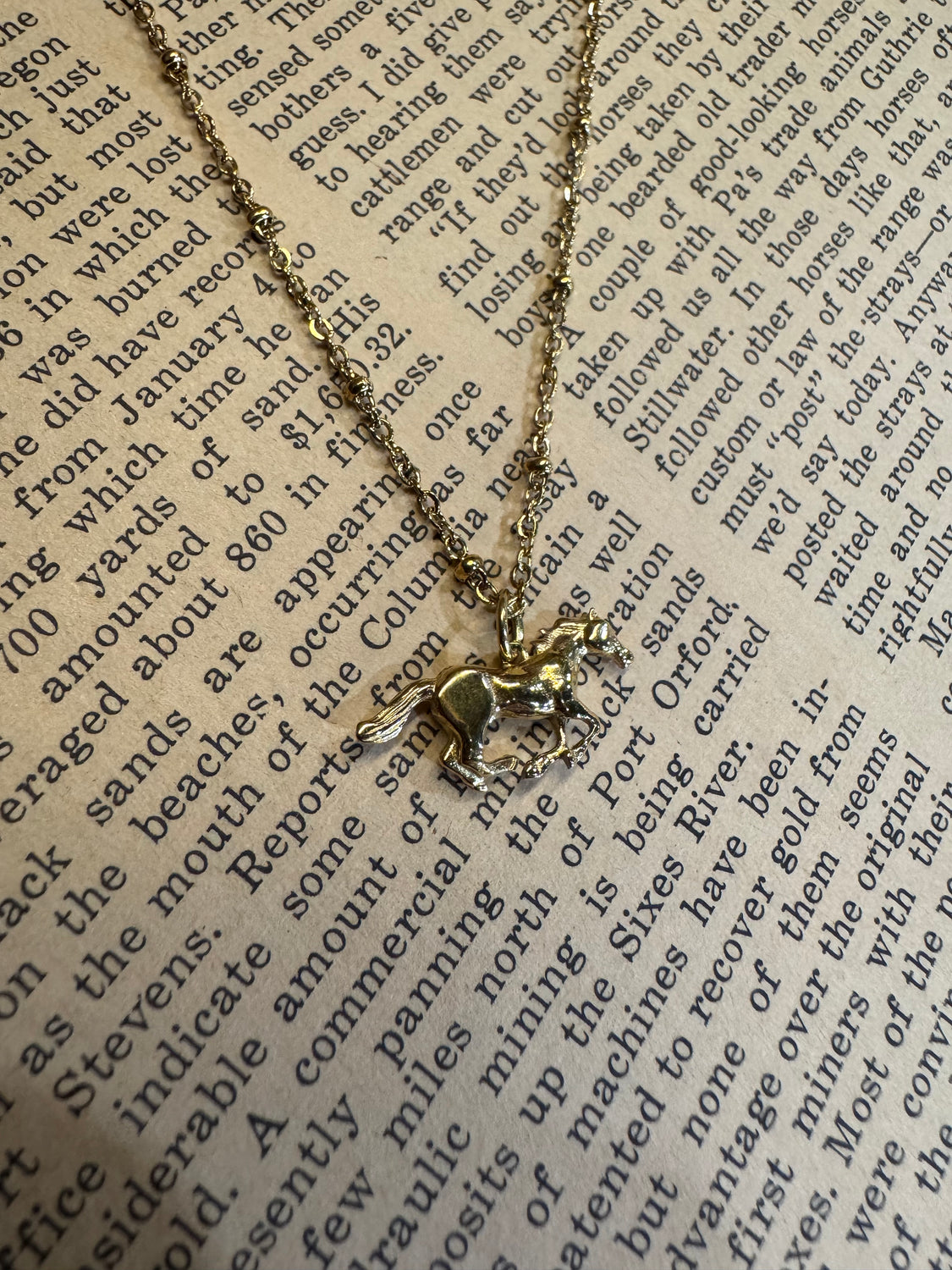Horse Charm Necklace