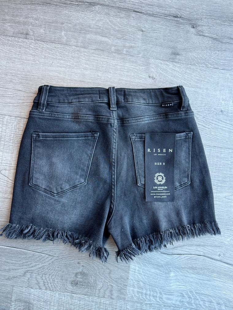 Denny Black Wash Risen Shorts
