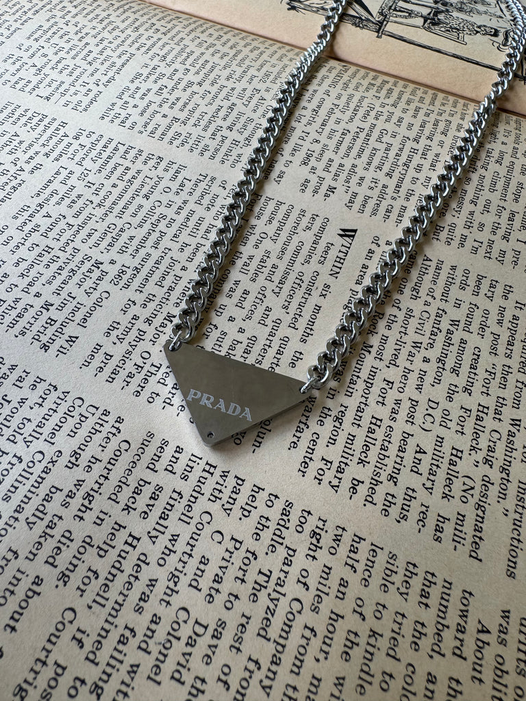 Up Cycled Prada Necklace