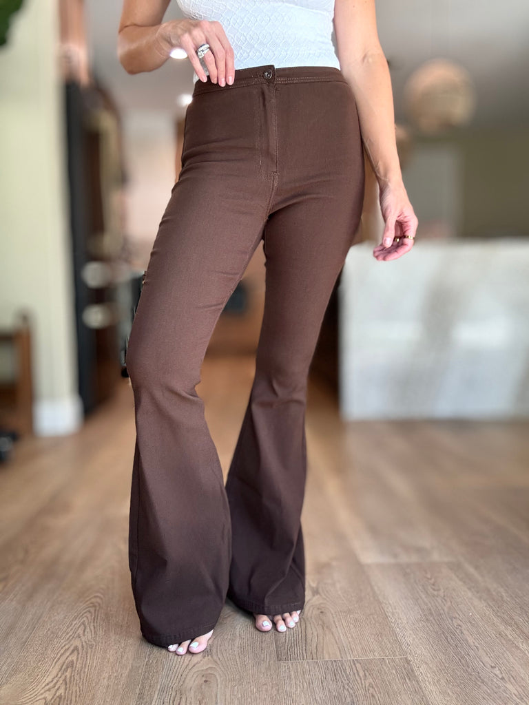 Sidelines Brown Bell Bottoms