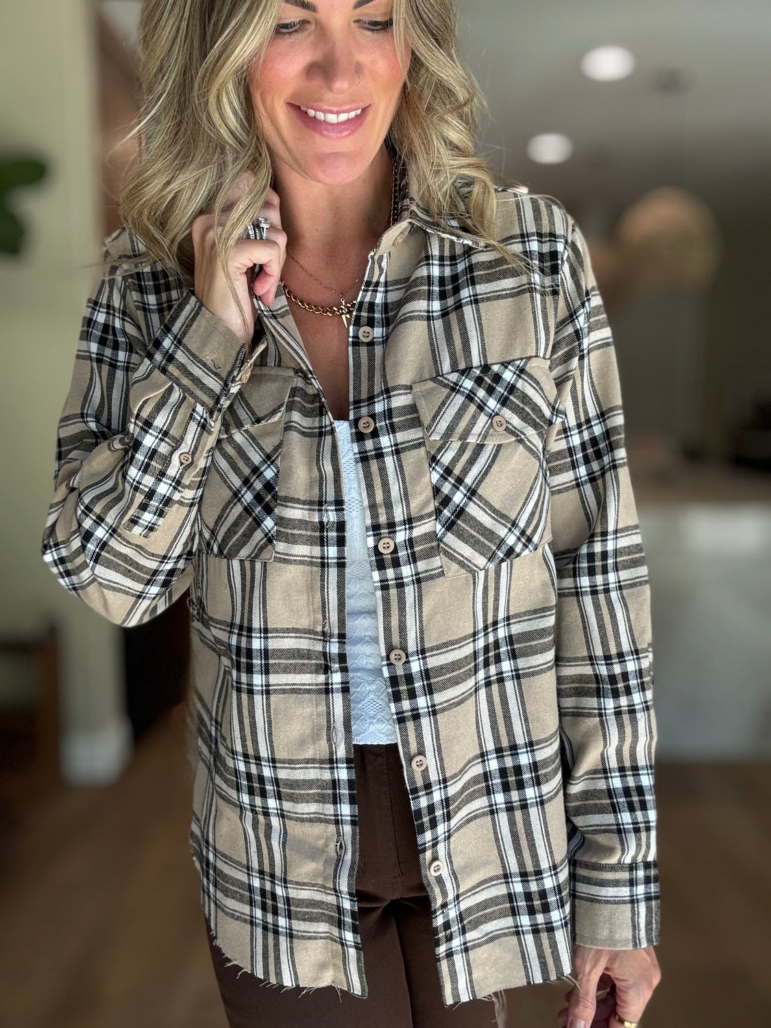 Justin Side Slit Flannel