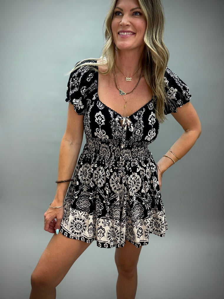 Macy Cap Sleeve Romper