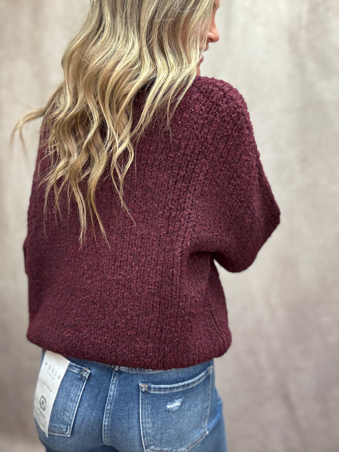 Cabernet Chunky Knit  Sweater