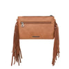 Brown Cowhide Fringe Crossbody