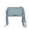 Tooled Turquoise Fringe Crossbody