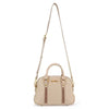 Cream Whipstitch Satchel Bag