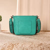 Turquoise Cowhide Crossbody Bag