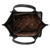 Black Boot Stitch Tote Bag