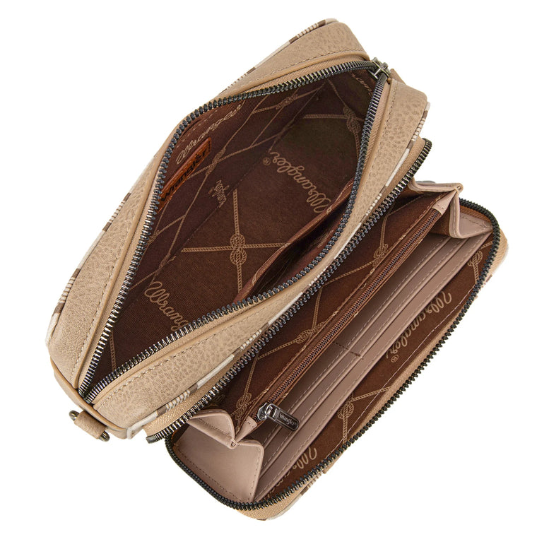 Wrangler Stripe Printed Wallet  Crossbody