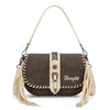 Saddle Stitched Wrangler Fringe Crossbody