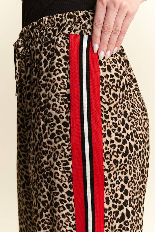 Red Rider Leopard Track Pants