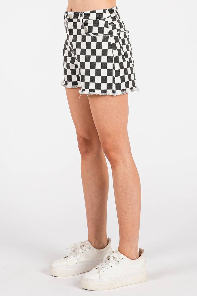 Game Day Checker Shorts
