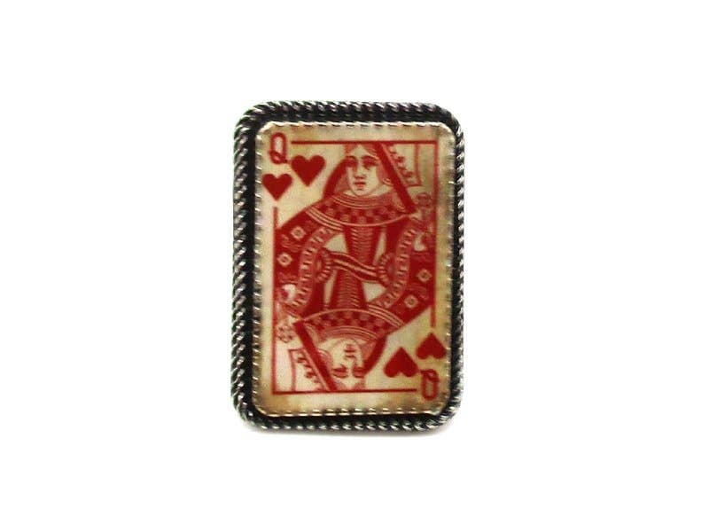 Heart Queen Cuff Ring