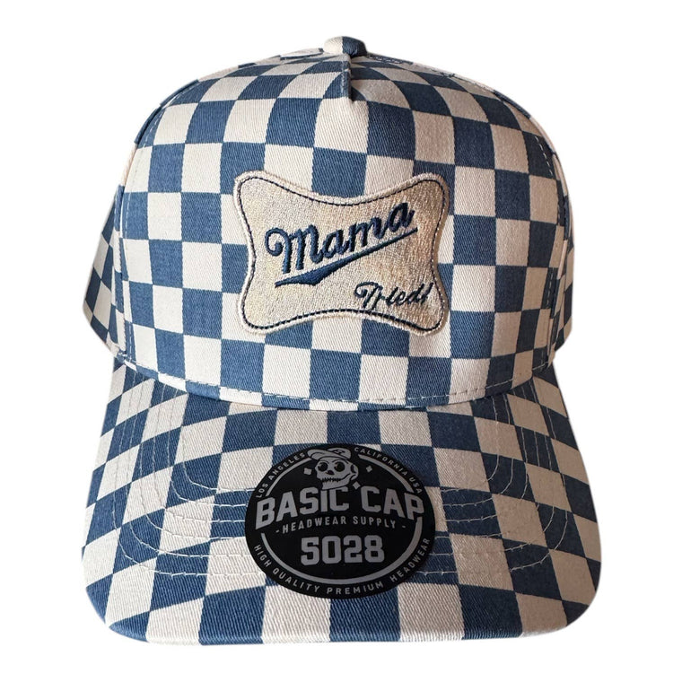 Mama Tried Blue Checker Trucker