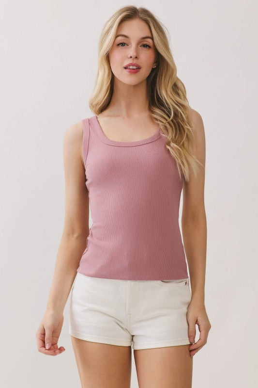 Evelyn Scoop Neck Tank Top
