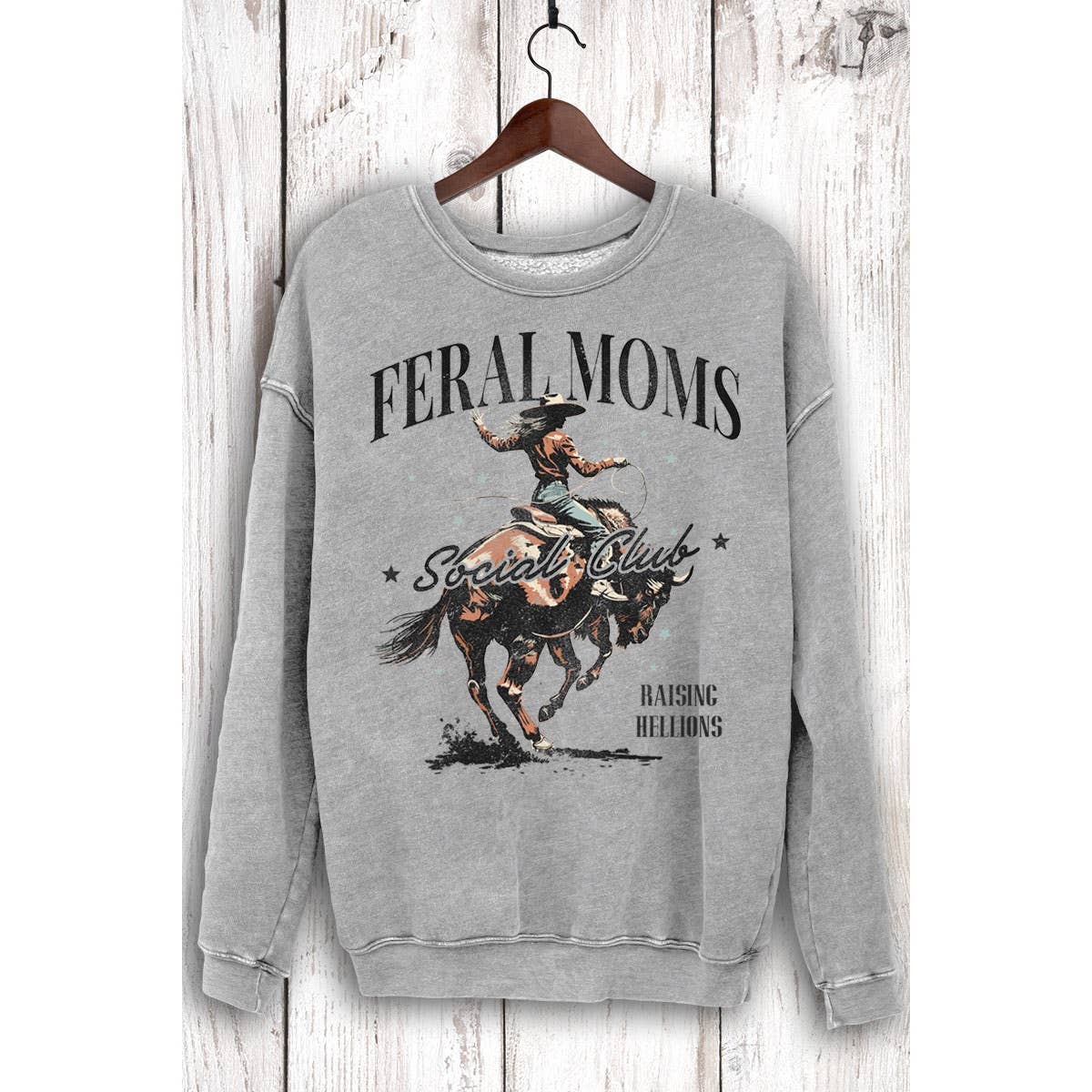 Feral Moms Social Club Crewneck Pullover