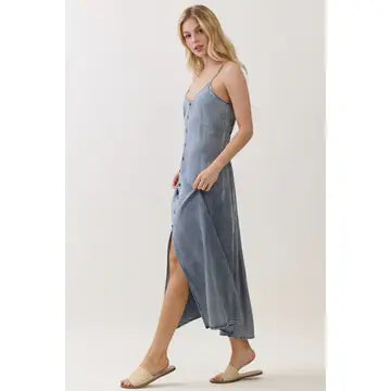Dawn Tencel Button Dress