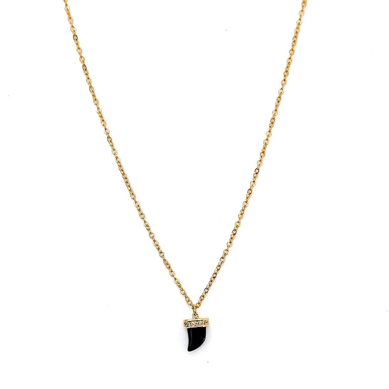 Annie Crystal Horn Necklace