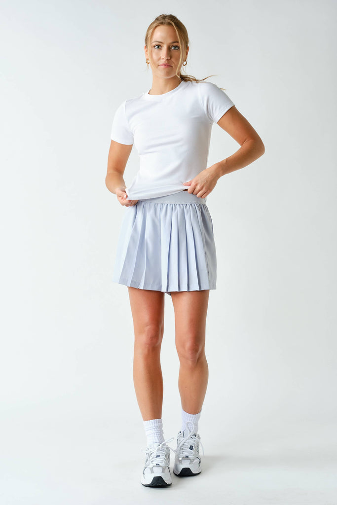 Essential Micro-Ribbed Short Sleeve Top
