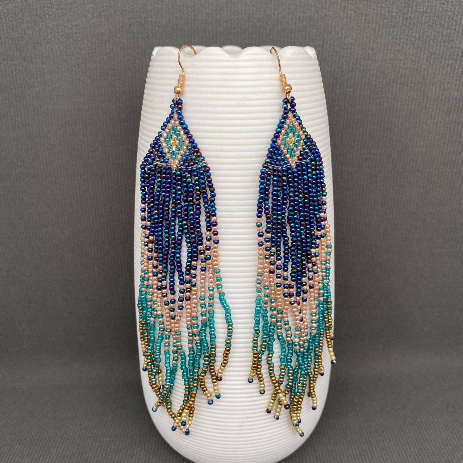 Saguaro Seed Bead Earrings