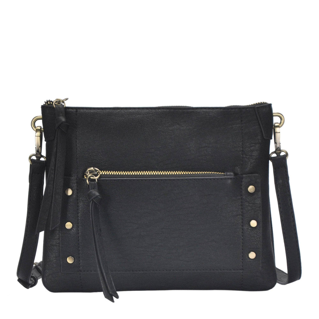Savannah Black Crossbody Shoulder Bag