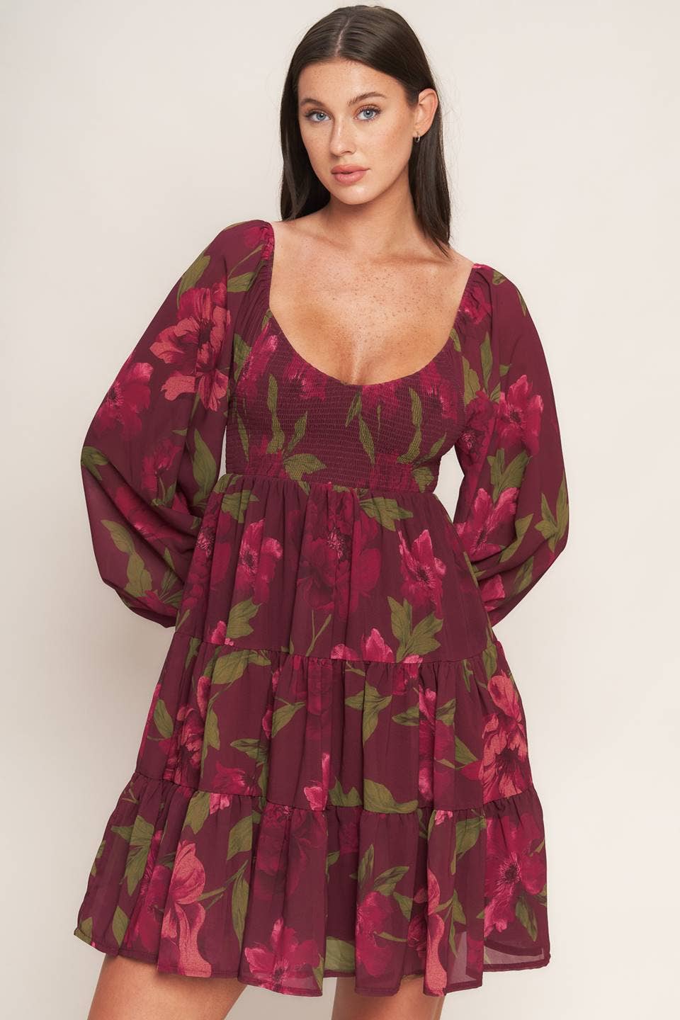 Poinsettia Mini Dress